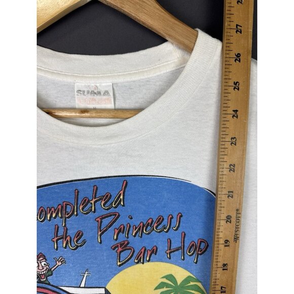 Vintage 90's Dos Equis Beer I Completed The Princess Cruise Bar Hop Promo Rare M - Picture 11 of 11